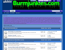 Tablet Screenshot of burmjunkies.com